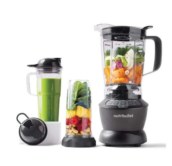 nutribullet 1200 Watts 64 oz. Full-Size Blender Combo NBF50500, Dark Gray. (Condition: New)