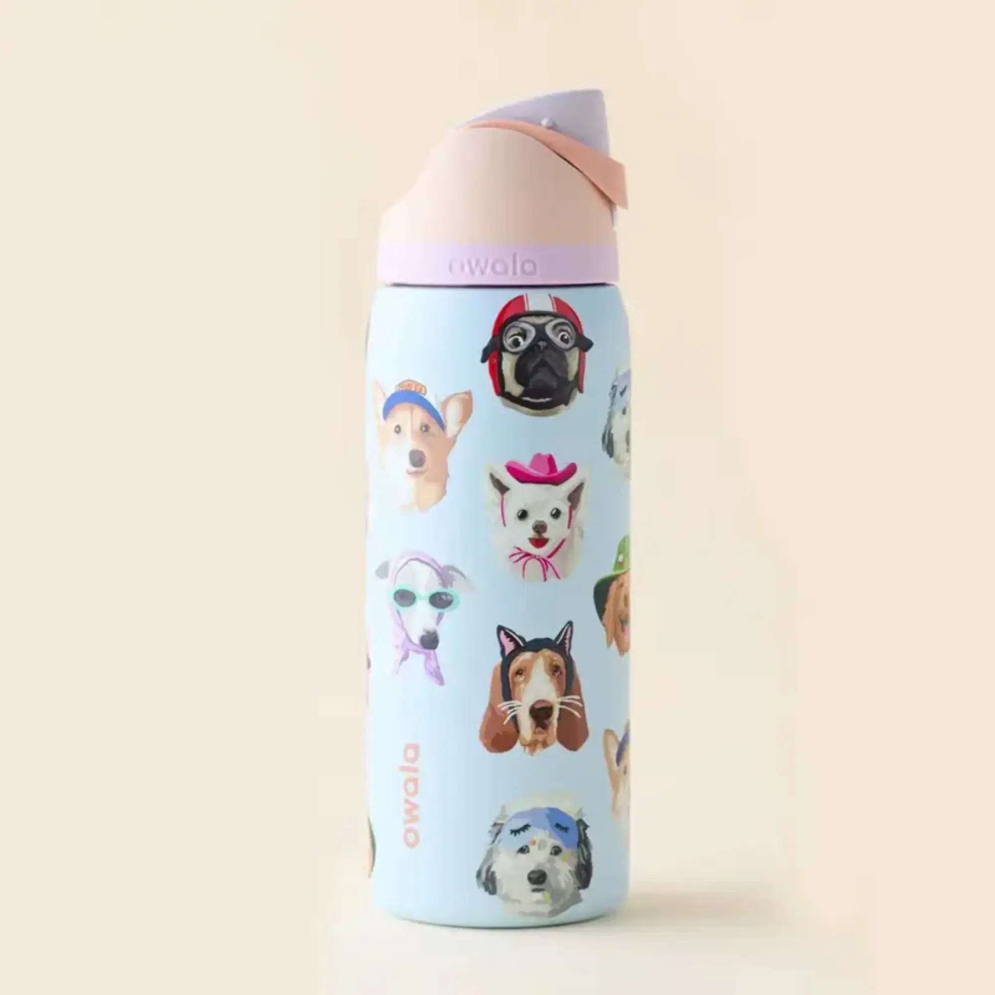 Owala 32 Oz Water bottle Dog Collage Dogwala UO Exclusive Brand New, BPA-Free, Perfect for Gym & School