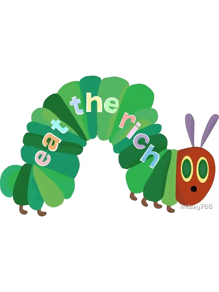 Eat The Rich Hungry Caterpillar Decorative Sticker for DIY Scrapbooking & Stamping Projects