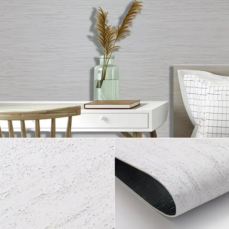 1 Roll Self-Adhesive 3D Stone Texture Faux Stone Wallpaper, Decorative Roll Sticker for Living Room, Bedroom Accent Wall Home Decor Renovation, Wall Decor
