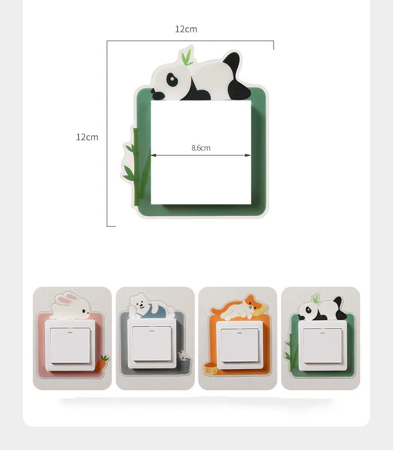 Creative Glow In The Dark Switch Stickers Wall Decals Protective Cover Glow In The Dark Switch Stickers Wall Decals Switch Protective Cover Home Light Switch Stickers