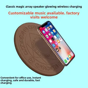 Desktop Large Magic Circle Wireless Charger - Fast Charging with Sound Effect. A Fun Gift for Adults, Ideal as Unique Gifts for Man, Serves as Household Items and Adds Charm to Room Decor for Men