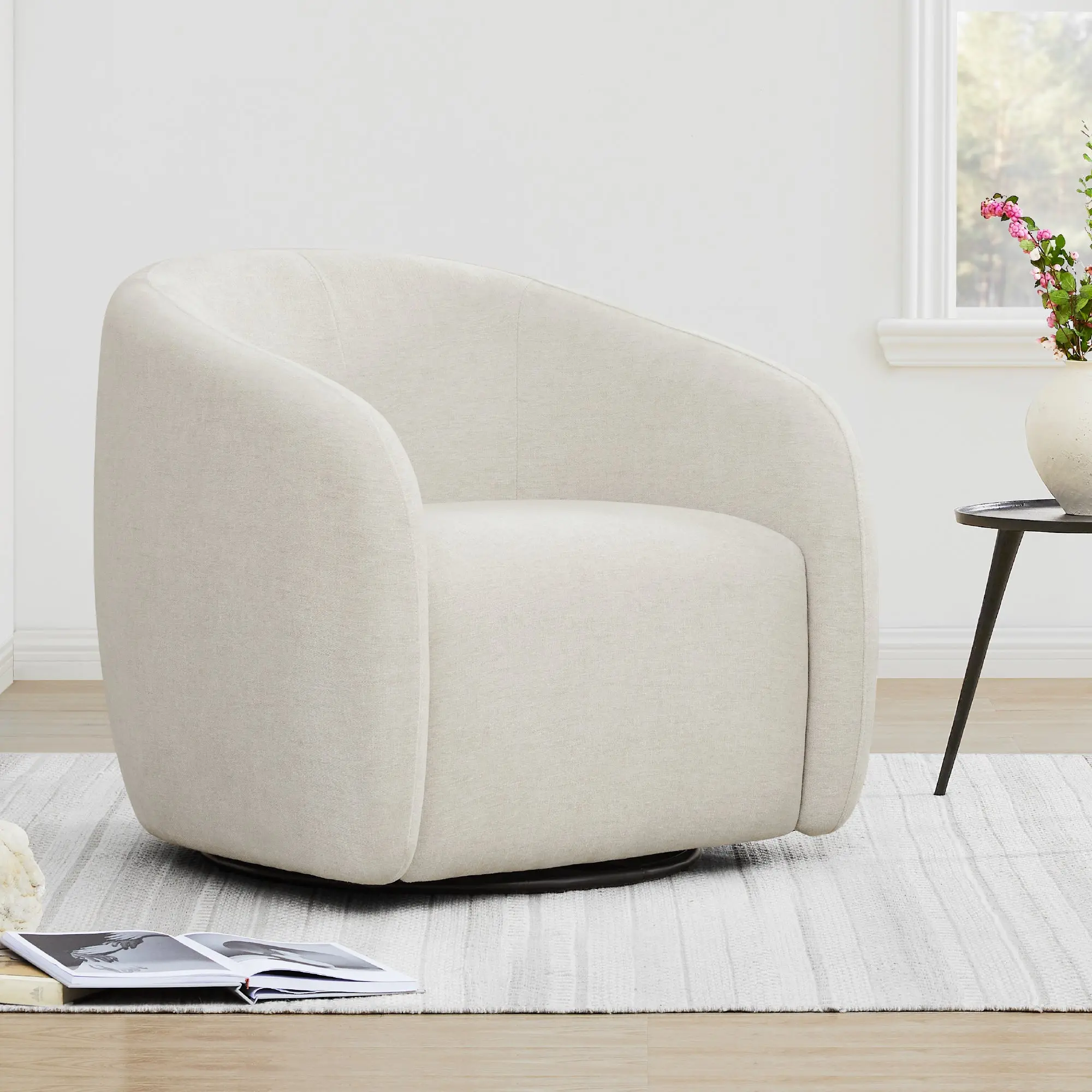 Bella Modern Swivel Accent Chair