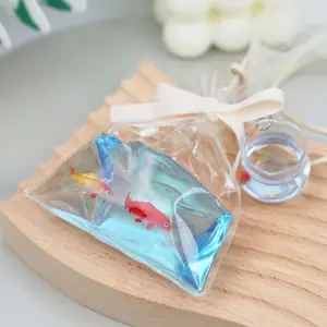 Pawtoto Bag of Golden Fish Red Squishy Toy Handmade Food Grade Silicon Watery