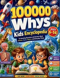 100000 Whys Book: The Kids Encyclopedia to Amazing Questions and Answers About Science, Space, Nature, and Everyday Things (Ages 6-14) -- Luma R. Starwhistle, Paperback