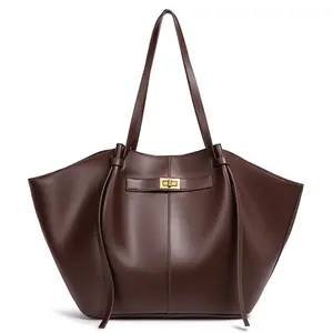 Old Money Aesthetic Tote Bag - Spacious Vegan Leather Handbag for Women, Fits 15.6" Laptop Perfect for Commuting, School & Errands