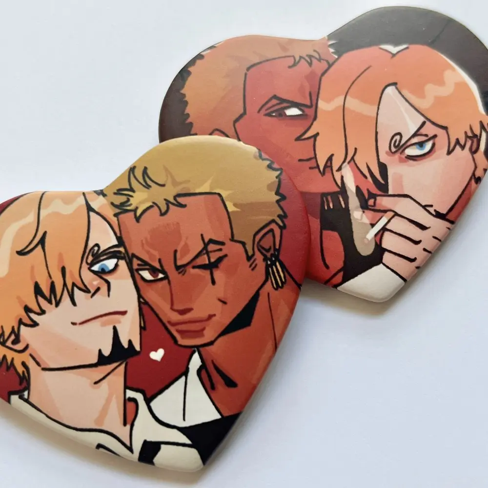 ZOSAN WARM & COLD 2.25" HEART BUTTONS