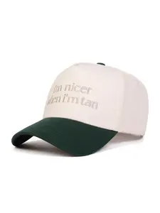 Unisex When I'm Tan Baseball Cap, Adjustable Outdoor Sun Protection Hat, Casual Fitted Woven Fabric, Spring & Fall Travel Beach Vacation, Outdoor Hats, Adjustable Stylish Hat