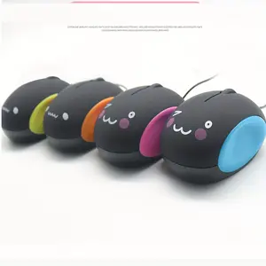 Adorable Silent Mouse Wired Office USB Optical Cartoon Mouse