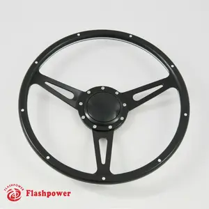 15" Black Forest Wood Steering Wheel Custom Ford Mustang Shelby AC Cobra W/Horn