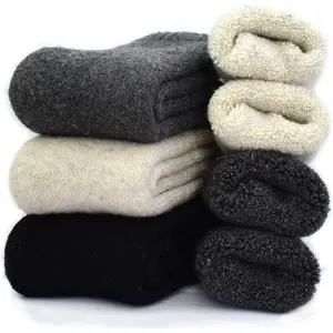 3Pack Mens Super Thick Wool Warm Socks - Soft Comfort Casual Crew Winter Socks