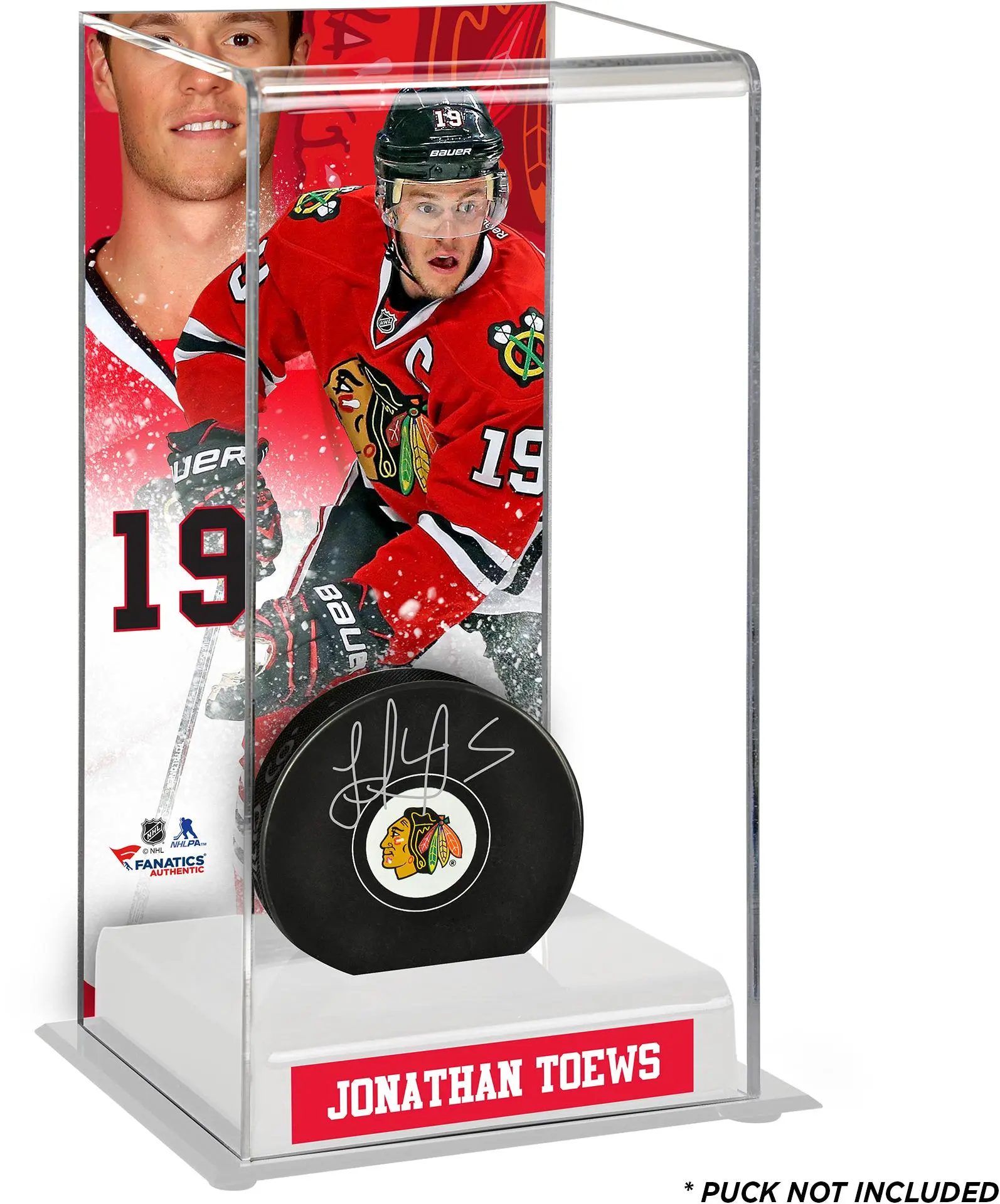 Jonathan Toews Chicago Blackhawks Deluxe Tall Hockey Puck Case
