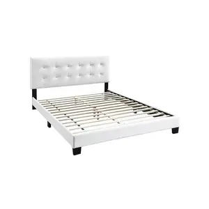 Queen Bed Frame Faux Leather