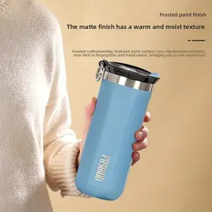 450ML Stainless Steel Vacuum Insulated Water Bottle with Handle, Dual-Use Outdoor Flask for Hot & Cold Drinks, Perfect Gift for Camping Travel