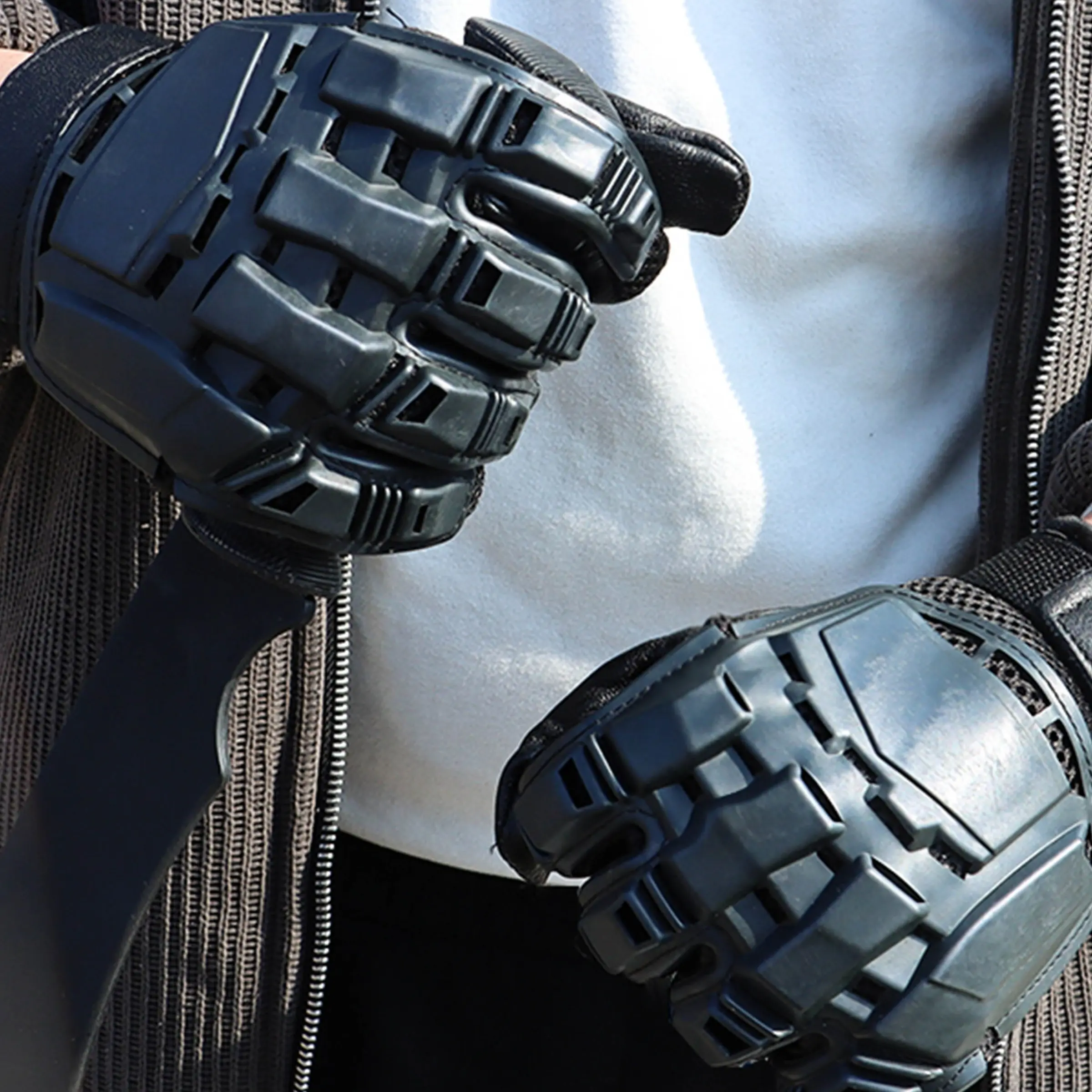 1 Pair Outdoor Full-Finger Tactical Gloves, Durable and Protective Design for All-Weather Use, Ideal for Camping and Hiking