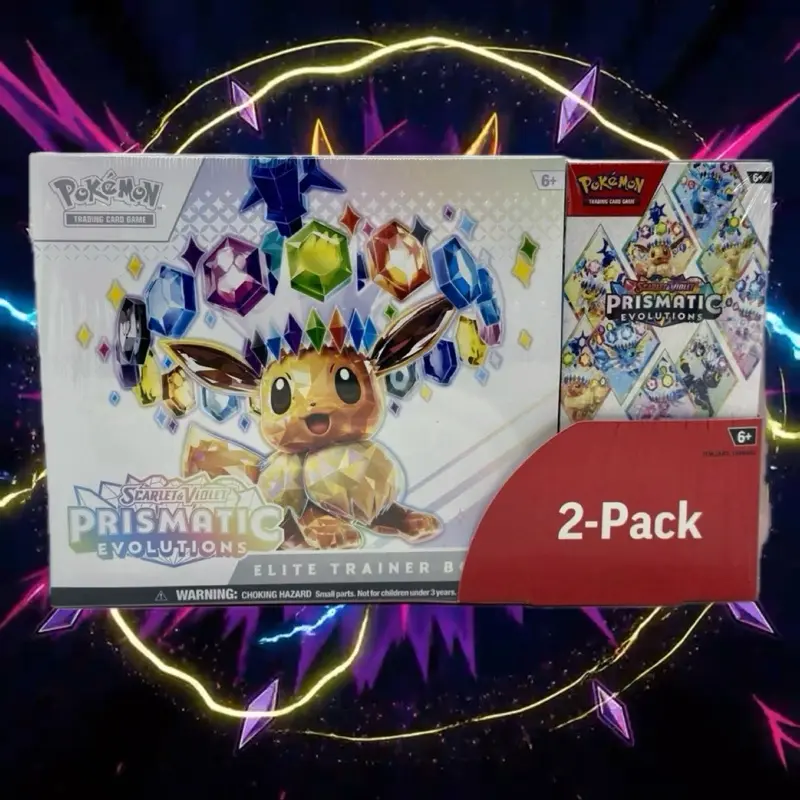 pokemon prismatic evolutions elite trainer box + booster bundle Amazon.com: Pokemon Scarlet & Purple Elite Trainer Set