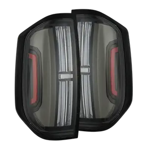 AlphaRex 14-21 Toyota Tundra NOVA-Series Prismatic LED Tail Lights Black