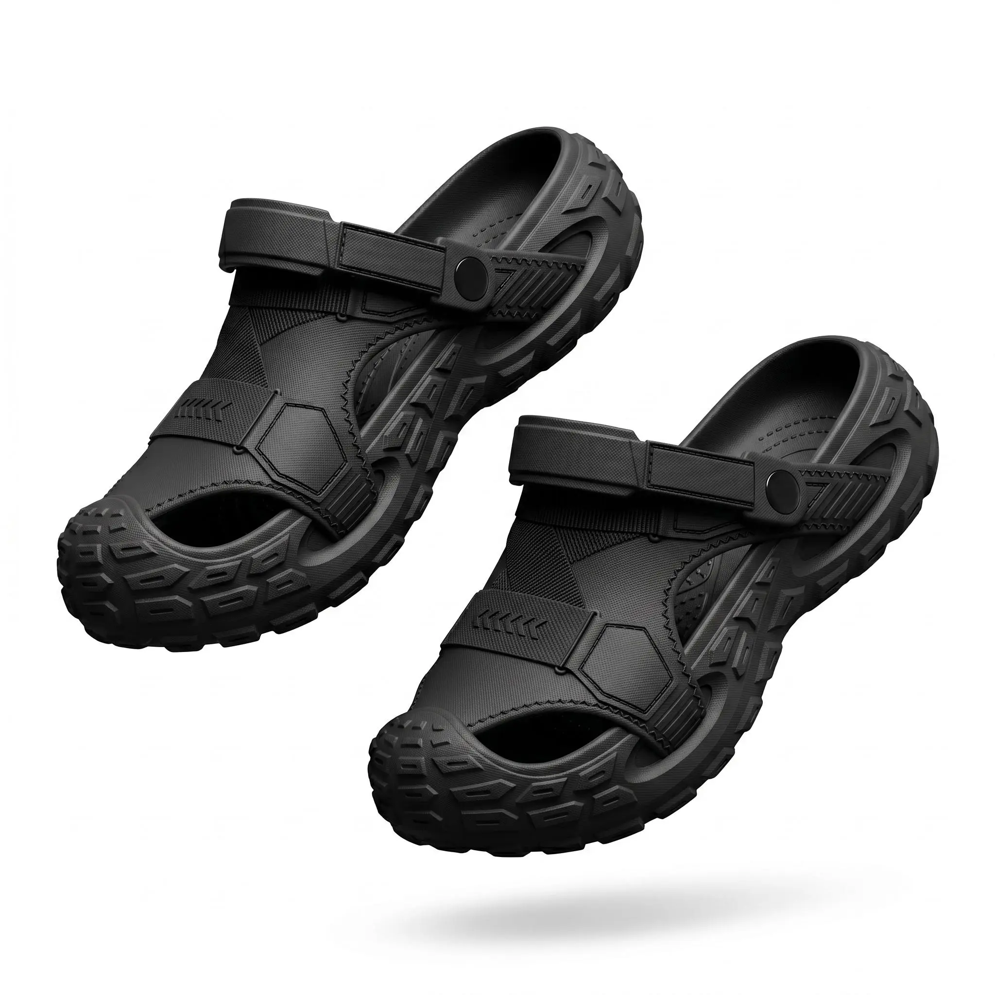 Men's Clog , Outdoor Non-Slip Walking Shoes, Breathable Summer Sandals with Adjustable Closed Toe for Casual Wear beach trip men kids aesthetic Knit Memory Foam Slippers Heel Collar