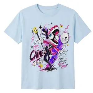 Vintage Digital Circus Inspired Graphic T-Shirt, Fun Cartoon Shirt, Fan Gift for Women