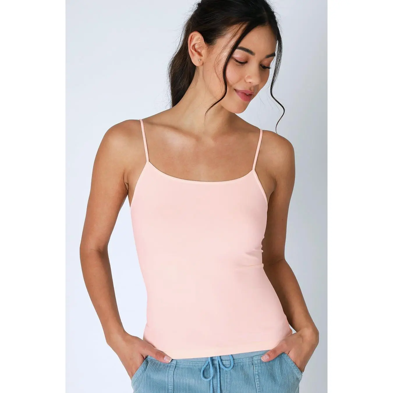 NikiBiki Western Basics Camisole — Seamless Jersey Knit Foundation Layer (5 Colors, Made in USA)