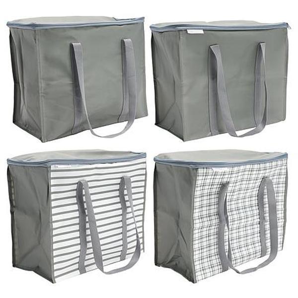 Improvements 7-Gallon Zippered Totes Set of 4