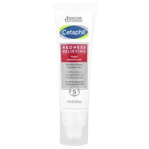 Cetaphil Redness Relieving, Night Moisturizer, 1.7 fl oz (50 g) Cetaphil Redness Relieving, Night Moisturizer, 1.7 fl oz (50 g)