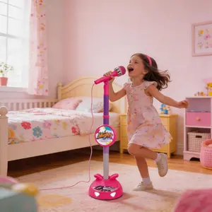 K-pop Portable Colorful with LED  Light Karaoke Microphone Toy,Boosts your child's happinessand confidence, Built in music, Kpop festival giftcreativity halloween gift ornament Perfect birthday, Christmas,Easter gift for kids ages 3-8 