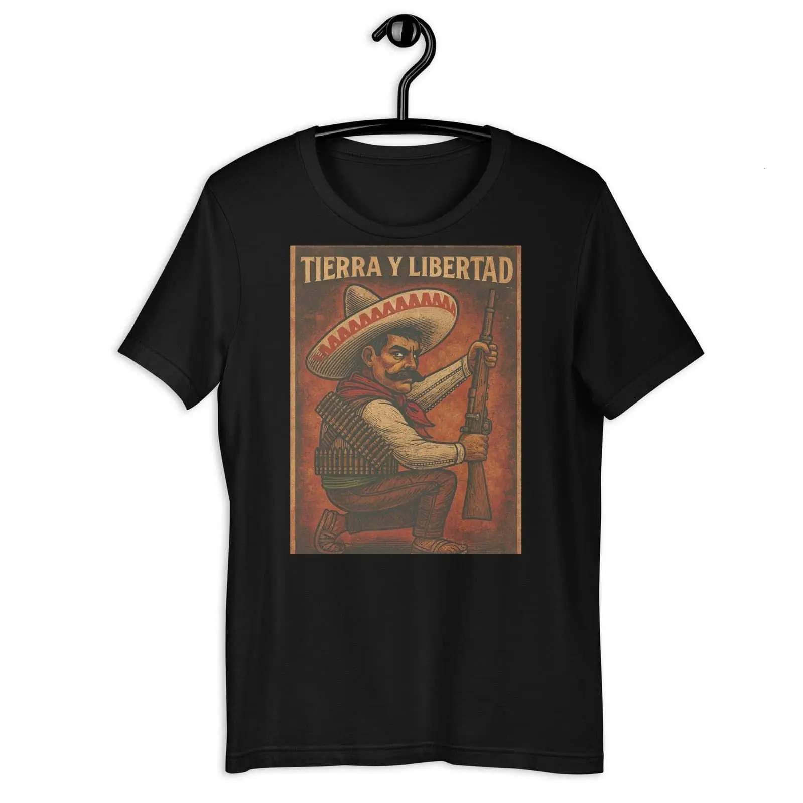 Tierra y Libertad Revolutionary Soldier Mexican Vintage Shirt