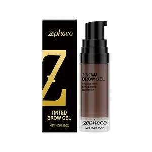 Zephoco Tinted Eyebrow Gel| Nourishing Brow Mascara with Aloe & Shea Butter| Long-Lasting Color & Definition| Sensitive Skin Friendly