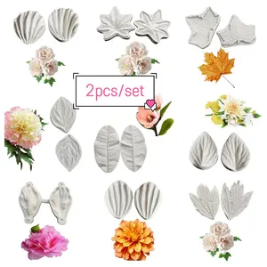 1 Set Maple Leaf Petal Press Mold, Silicone Clay Molding Tool, DIY Soap Making Supplies, No Battery Needed, Model Sp250522hsj08