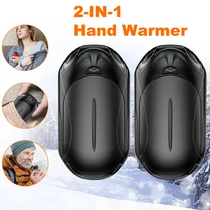 【2 Pack Rechargeable Hand Warmers】6000mAh Battery with AI Smart Chip | 20Hrs Safe Heating, Portable Pocket Warmer, Ideal for Christmas Gifts & Outdoor Activities (Golf, Hunting, Camping)