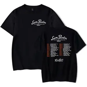 Sam Barber Restless Mind World Tour 2025 Short Sleeve Merch Tee Women Men Crewneck Fashion T-shirt Unisex Tops  C219 QGW