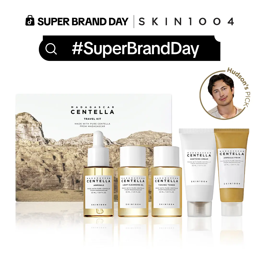 [SKIN1004 Official Shop] Madagascar Centella Travel Kit - Moisturizing Gentle Skincare Kit for Deep Cleansing, Foam, Soothing Cream