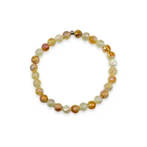 Healing & Transformation - Golden Healer Faceted Mini Stacker Bracelet