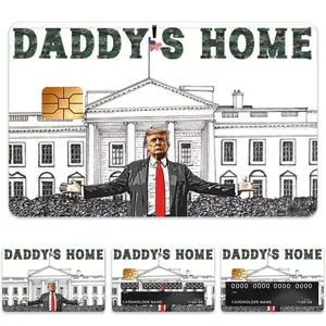 Credit Card Vinyl Skins Decal StickerTrump Daddy's Home Donald Trump Cardholder Name Custom