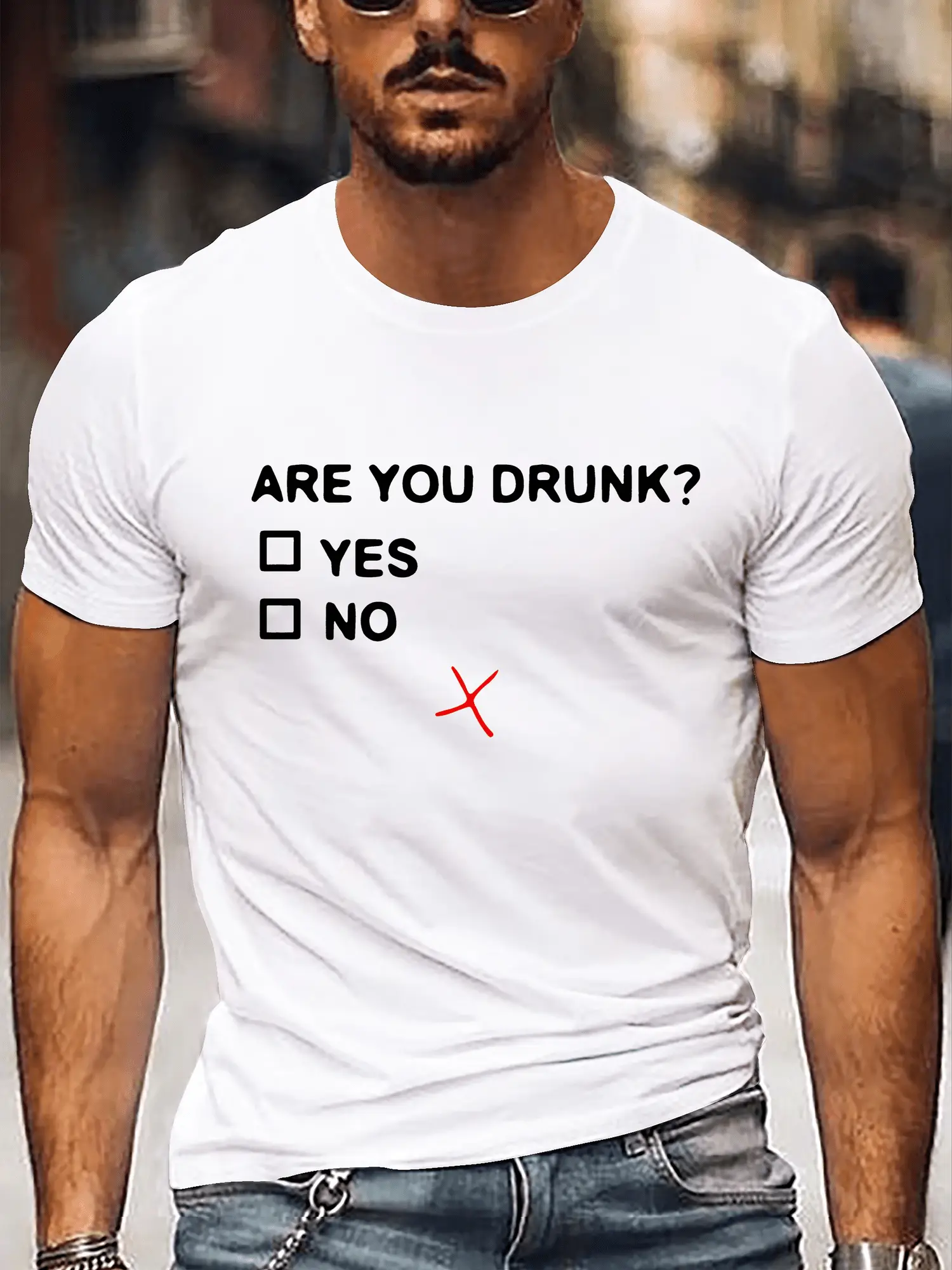 Creative Letter Print Casual Summer Men's T-Shirt, Modern Streetwear Style Top