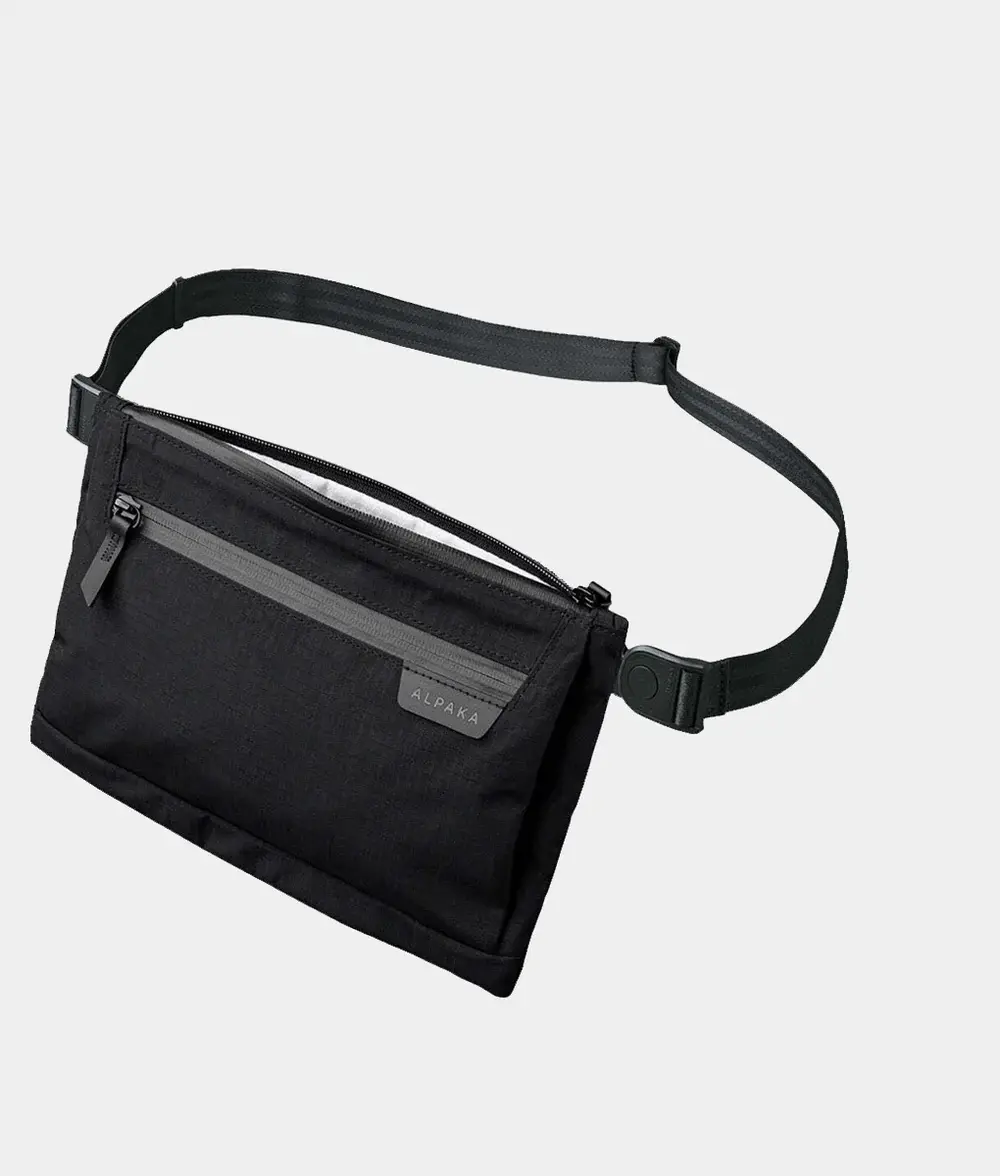 ALPAKA Zip Pouch Max V2 Compact Men Sling Bag | Passport Holder & Travel Wallet Pouch for Family Men Women, YKK Zippers, Detachable Shoulder & Wrist Strap