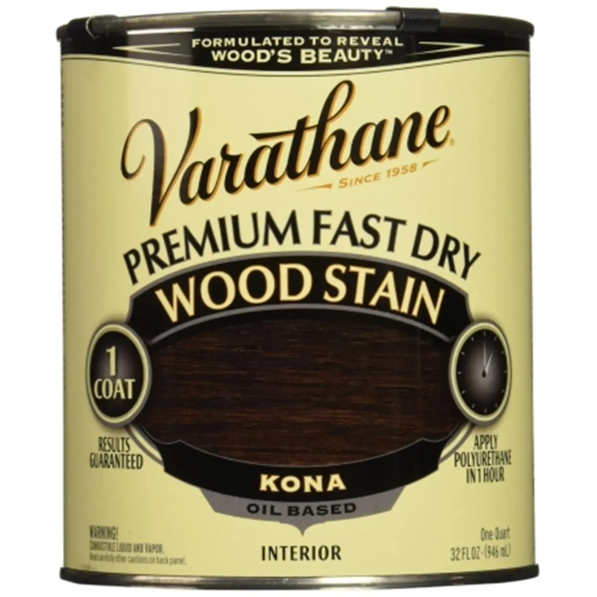 212 MAIN Oil-Based Paint - Varathane 262010 1 Qt Can Fast-Dry Wood Stain for Automotive & Motorcycle Paint Care, Quart Can