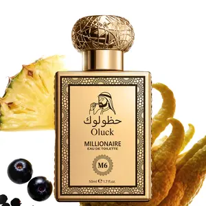 Oluck Perfume M6 (Millionaire) Cologne for Women & Men, Bergamot Pineapple Blackcurrant Patchouli Musk Notes, Luxury Fruity Woody Fragrance
