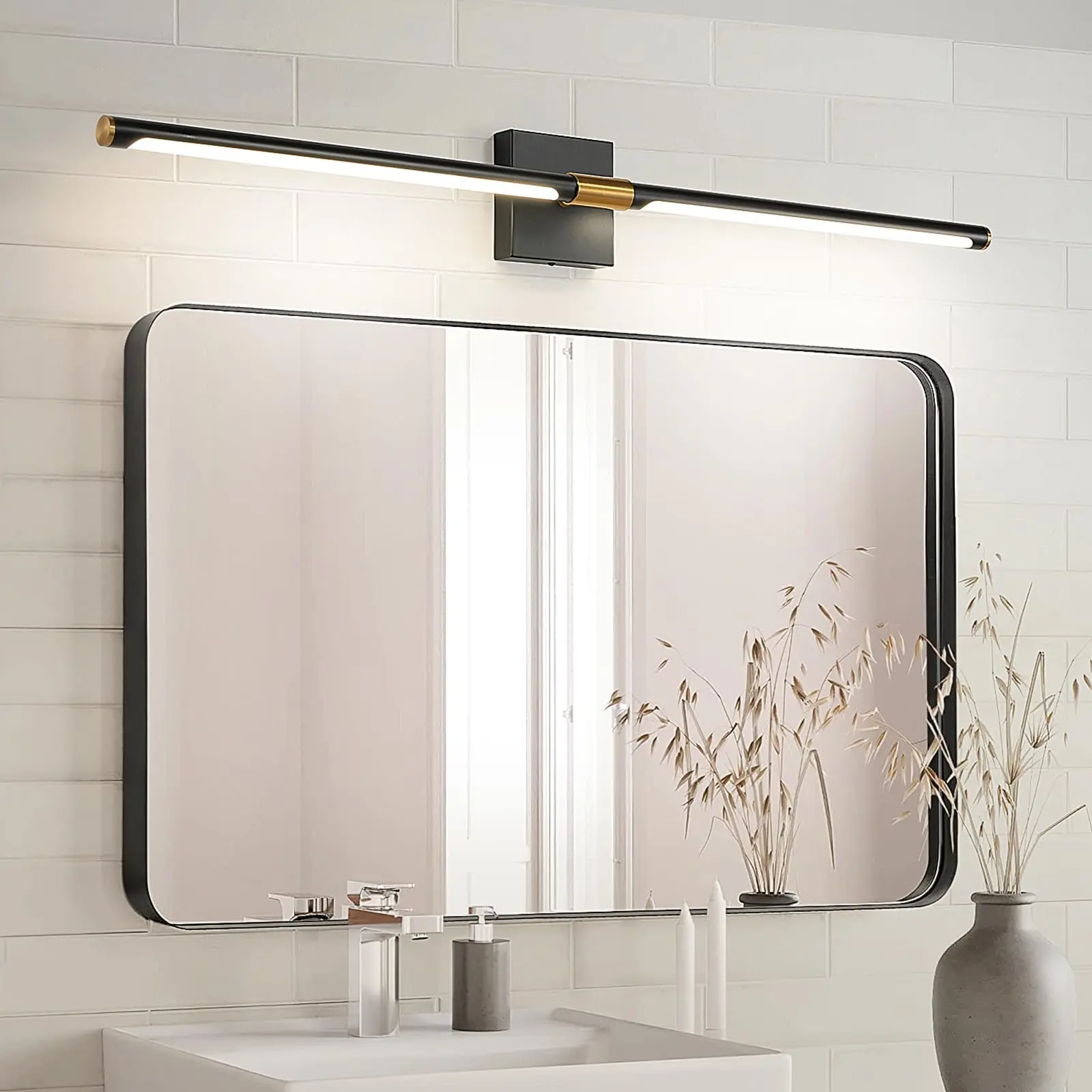 1/2 Pack Wireless USB Rechargeable Battery Operated Wall Sconces with Remote Control, Dimmable Wall Sconces Set of 3000-6000K LED Wall Light, Cordless, Touch Control, 8W Rechargeable Sconces, Wall Decor Adjustable Lighting Modern Mood Lighting, Rechargeab