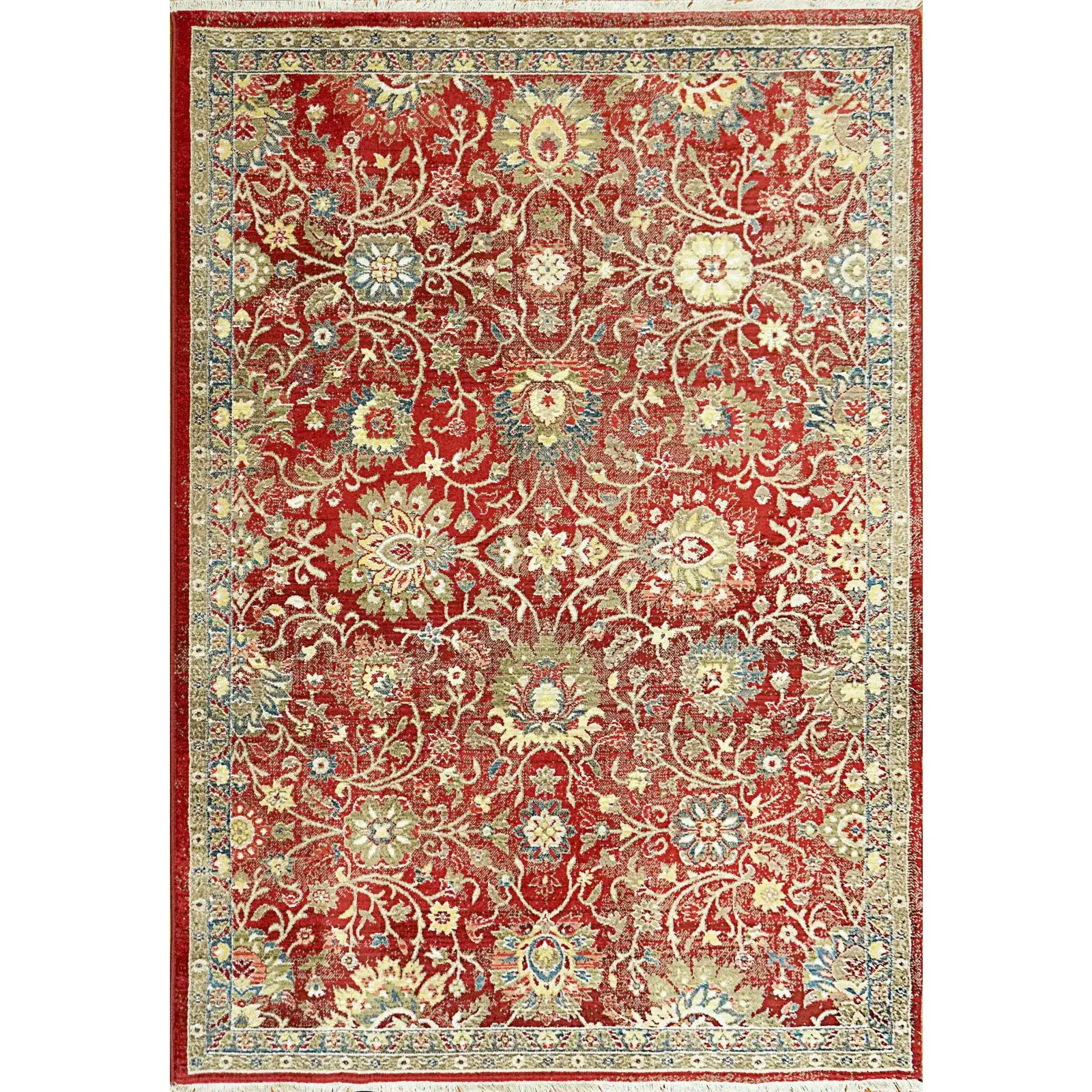 Dynamic Rugs Juno 6883 Red Transitional Machine-Made Rug