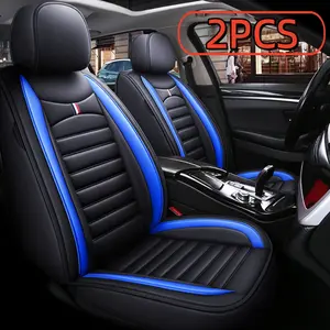 Leather Car Seat Covers 2PCS front seat full coverage  Upgrade Your Car Interior with These Luxury Leather Seat Covers  | Easy Install & Waterproof