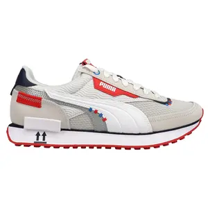 PUMA Mens Future Rider S&S Lace Up Sneakers Shoes Casual - Off White