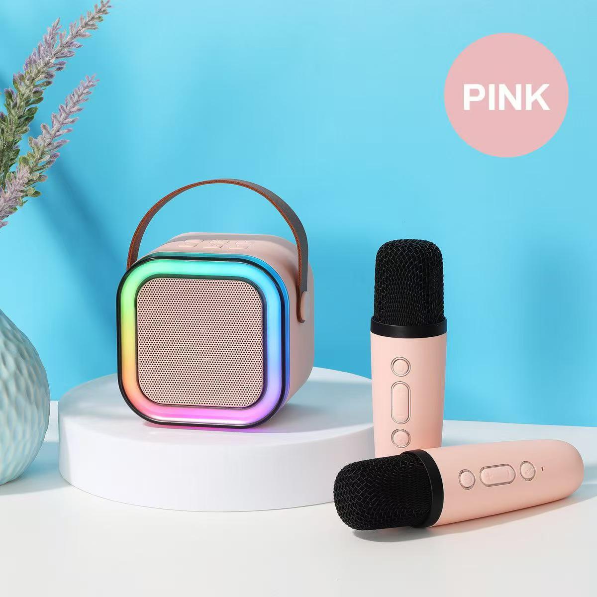 NEW Hot K12 Bluetooth Speaker Portable Home Cute Karaoke Mini Wireless Audio with Microphone K Song Family Singing Machine
