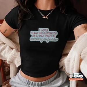 Off Campus Baby Tee, Dean Di Laurentis Crop Top, Funny Bookish Shirt, Hockey Romance Reader Gift, Retro Y2K Aesthetic Graphic Top