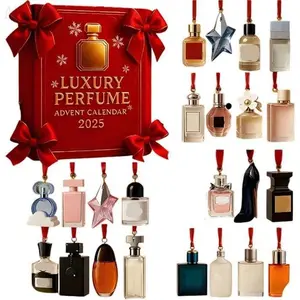 Luxury Perfume Advent Calendar 2025 - 24 Day Designer Perfume Collection for Him & Her - Premium Holiday Countdown Gift Set with Travel Spray Bottles - Christmas Advent Calendar