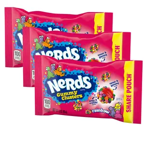 Nerds Gummy Clusters Sharepack 3oz D-Tray Pack of 3 Snack Candy