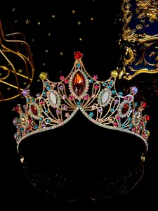 Elegant Rhinestone Crown Hair Clip for Weddings, Fashionable Bridal Accessory, Perfect Photo Prop for Brides & Daily Use, Elegant Crown Design