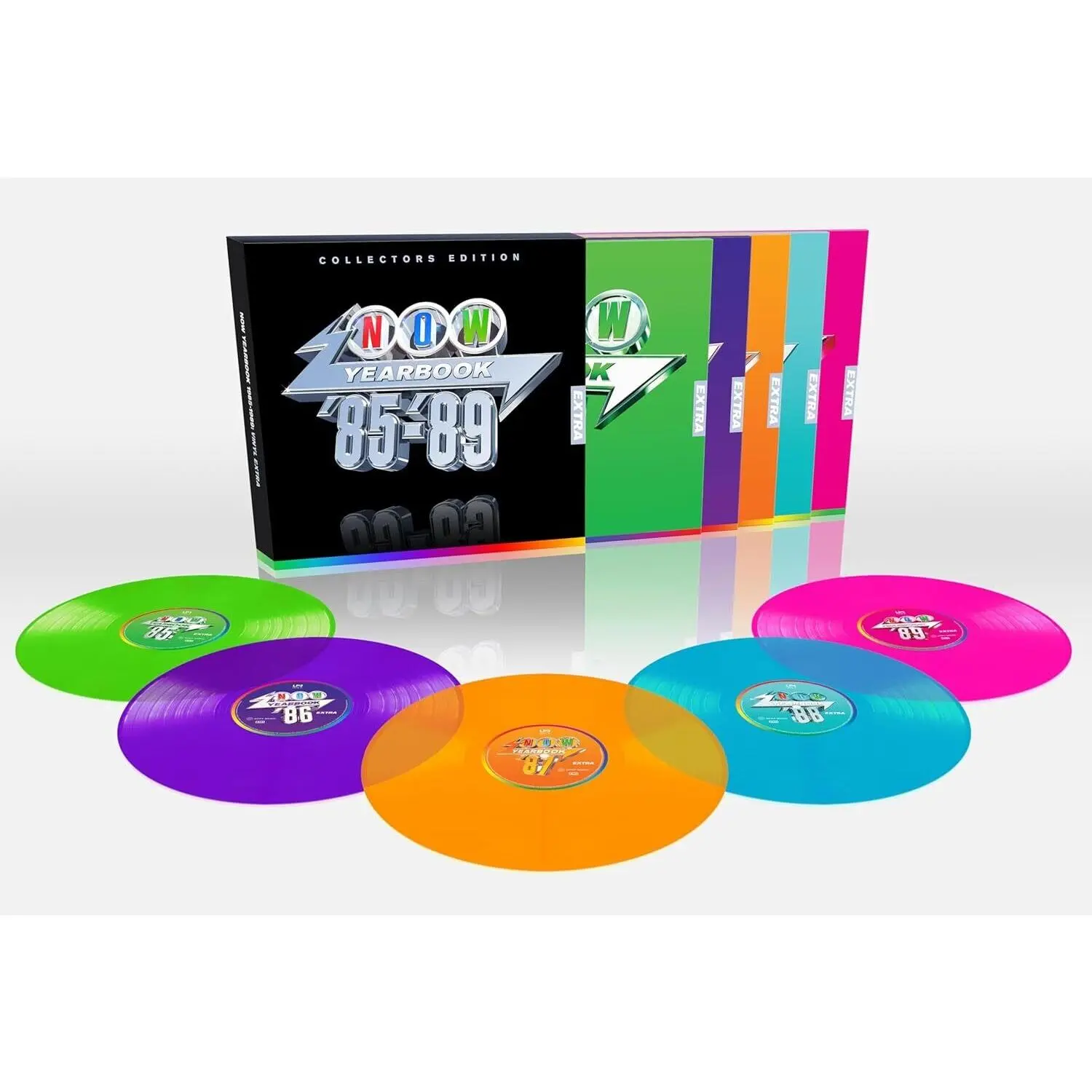 Various Artists - Now Yearbook 1985-1989: Vinyl Extra / Various - Limited Green, Purple, Orange & Pink Colored Vinyl  [VINYL RECORD - LP] Colored Vinyl, Green, Ltd Ed, Orange, Pink, Purple, UK - Import