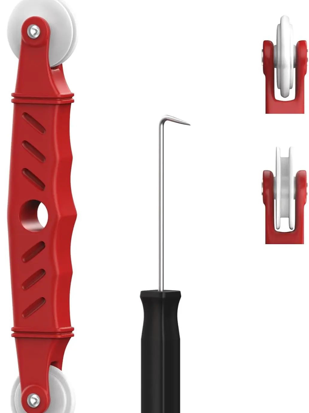 Screen Roller Tool Set with Spline Removal Hook, 2pcs Window Screen Roller for Screen Installation Repair Replacement, Durable Screen Spline Tool Kit